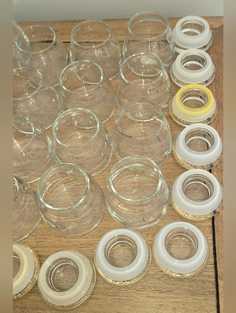 Crate & Barrel Glass Spice Jar Lot, 16pcs, 4.5oz